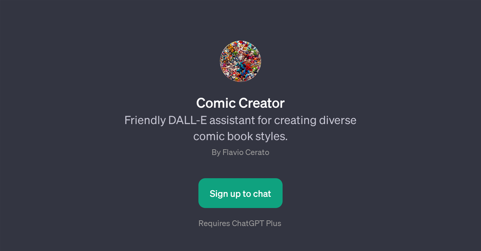 Comic Creator website