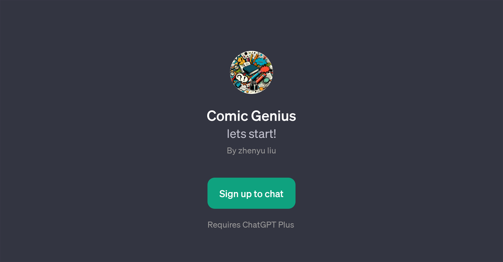 Comic Genius website