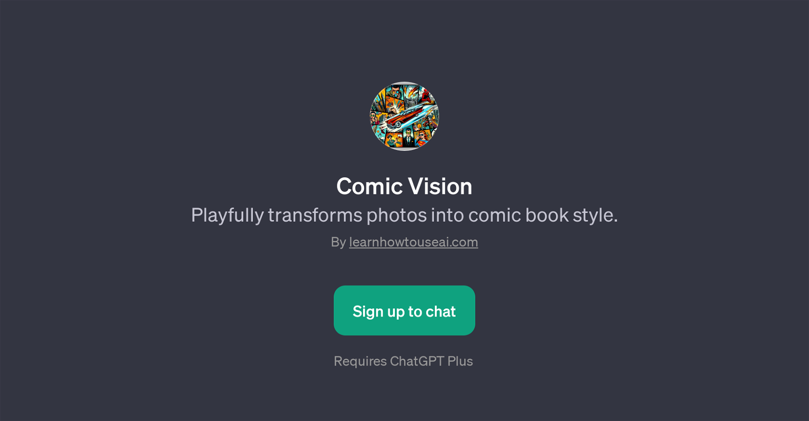 Comic Vision website