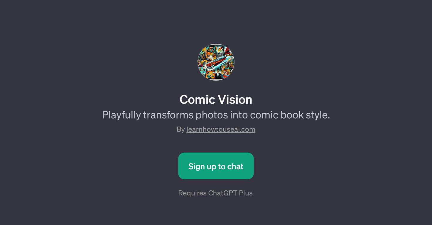 Comic Vision website