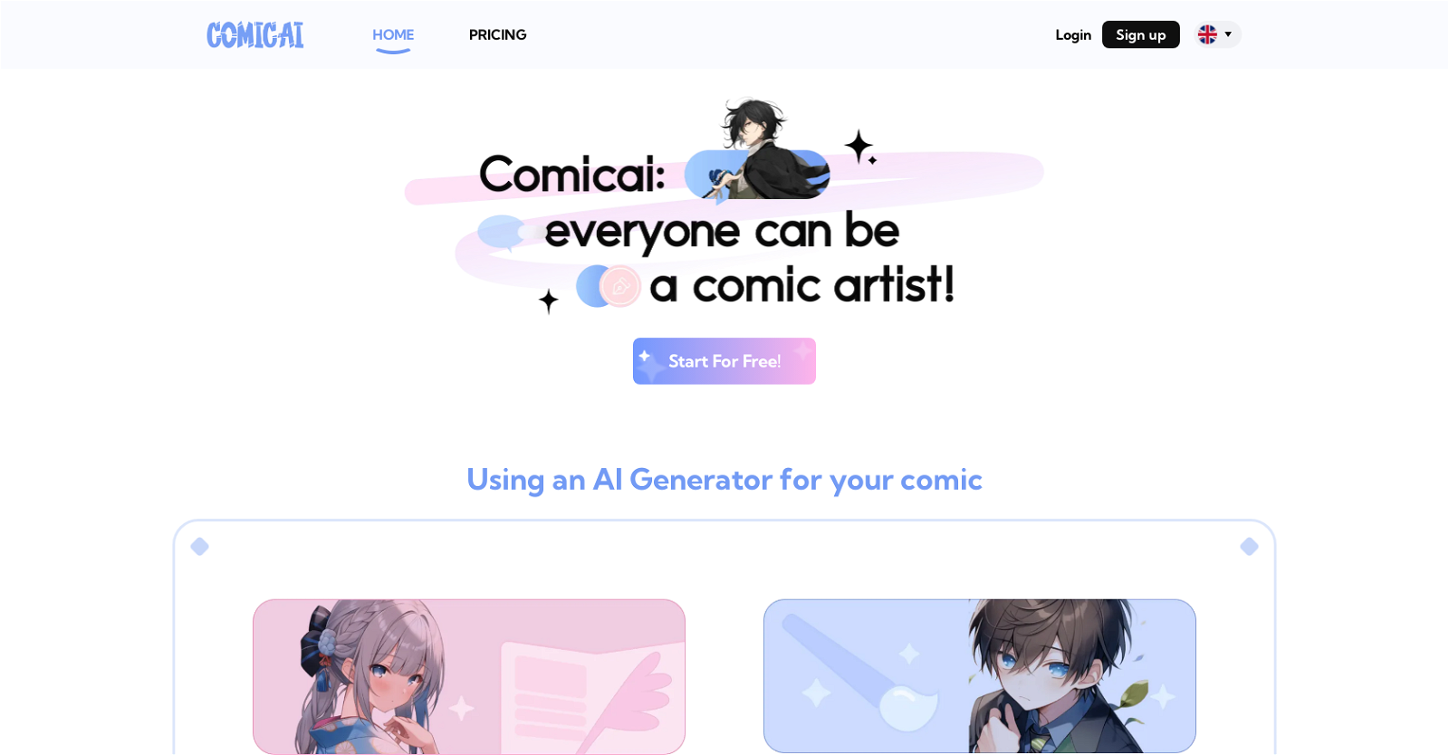 Comicai website