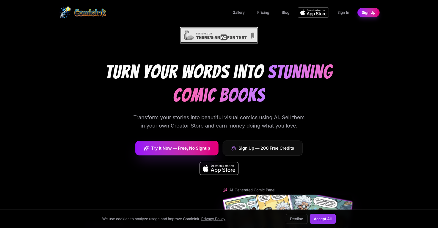 ComicInk website