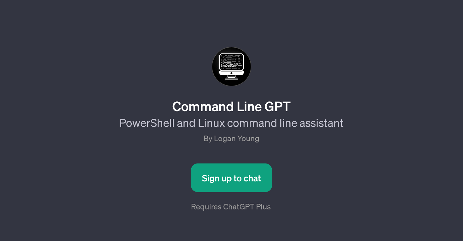 Command Line GPT website