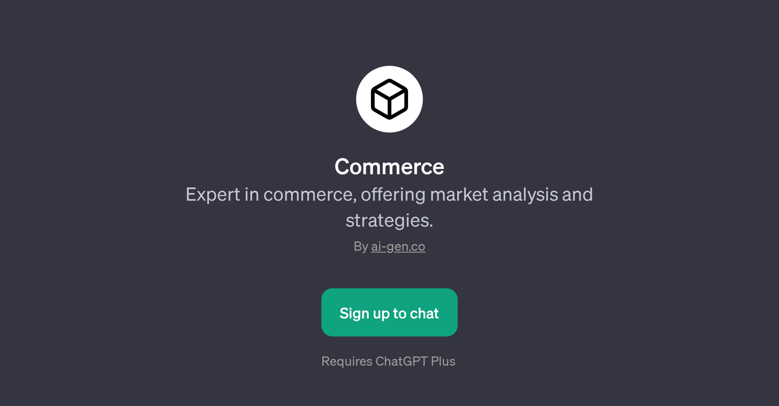 Commerce website
