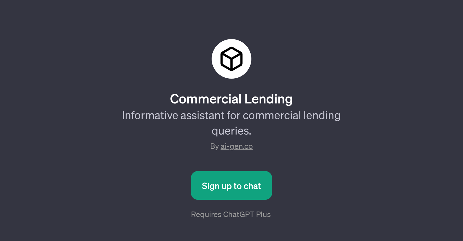 Commercial Lending website
