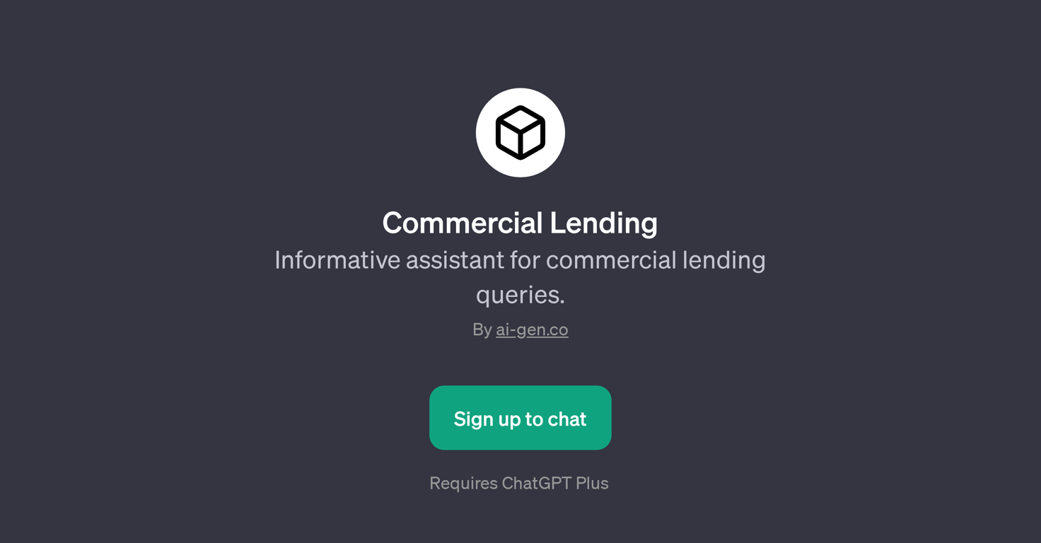 Commercial Lending website