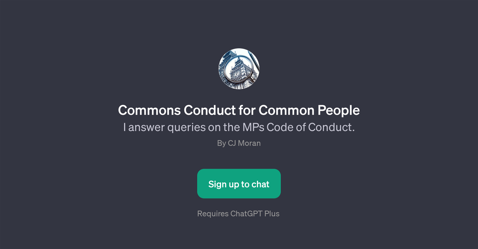 Commons Conduct for Common People website