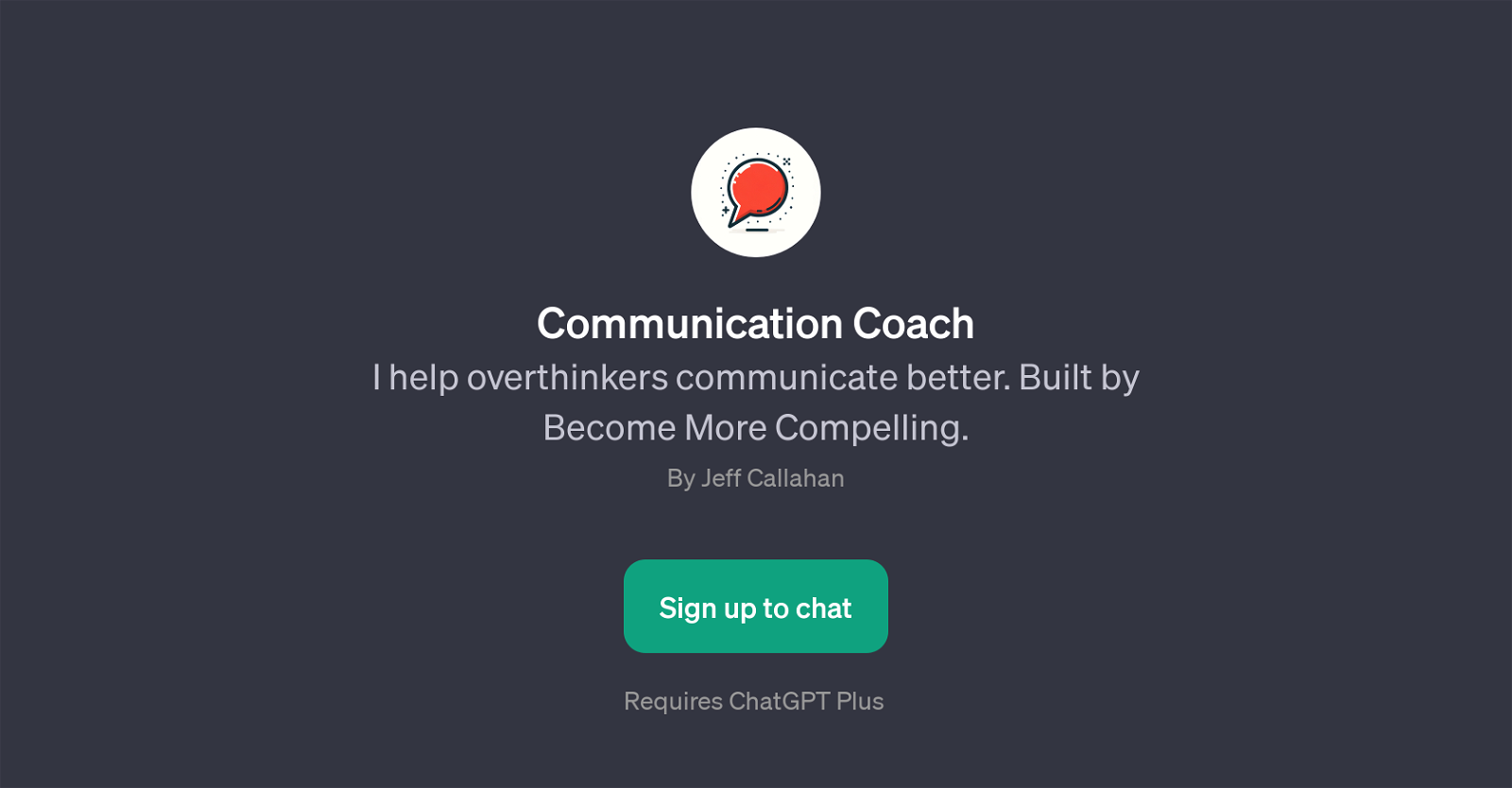 Communication Coach website