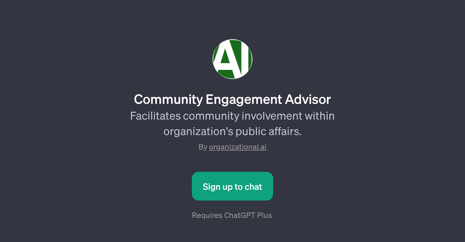 Community Engagement Advisor website