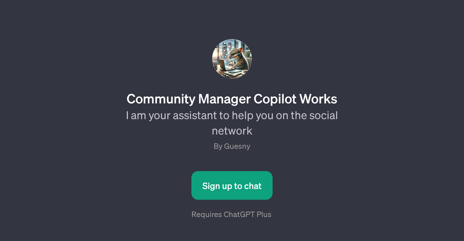 Community Manager Copilot Works website