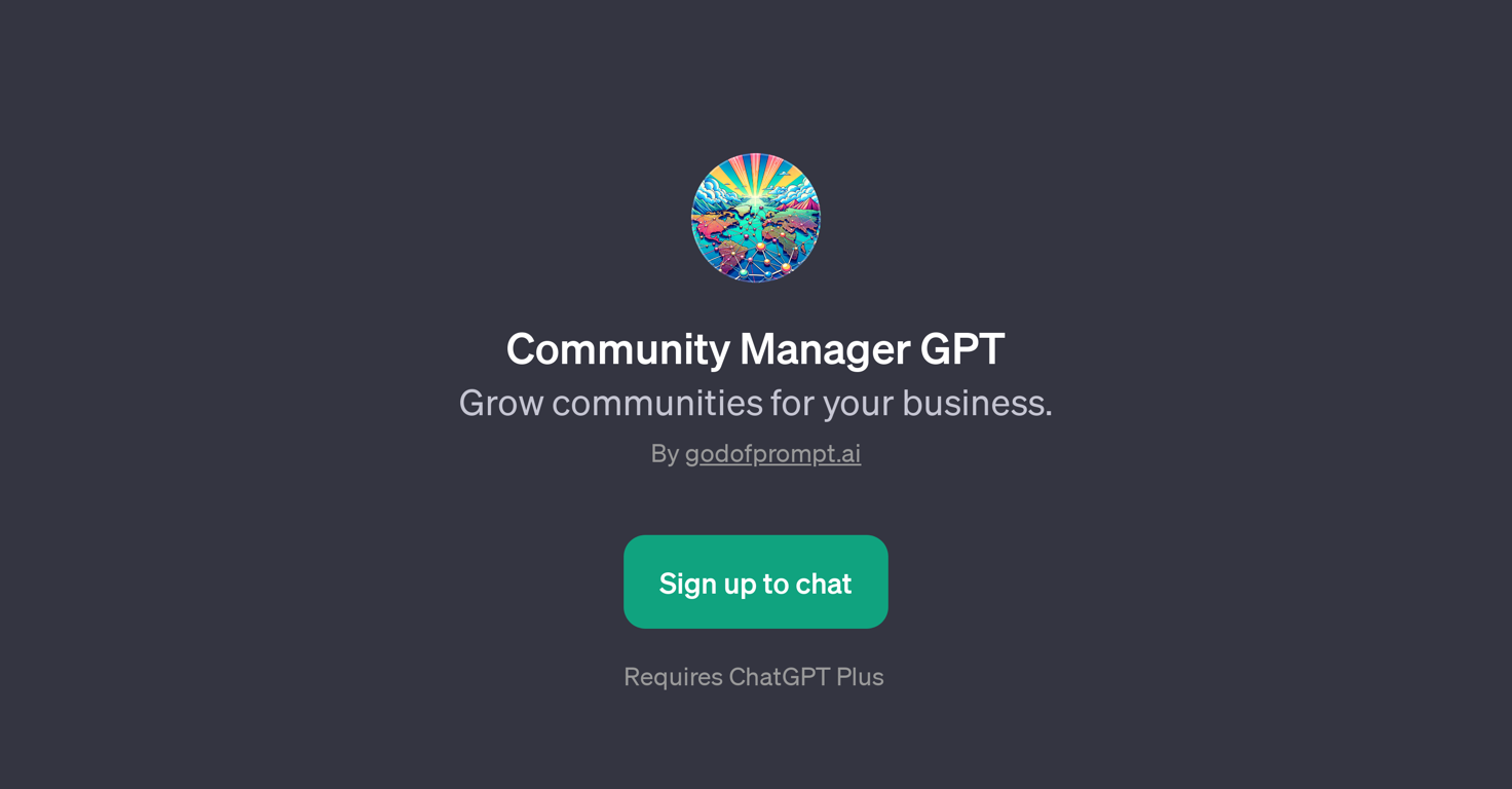 Community Manager GPT website