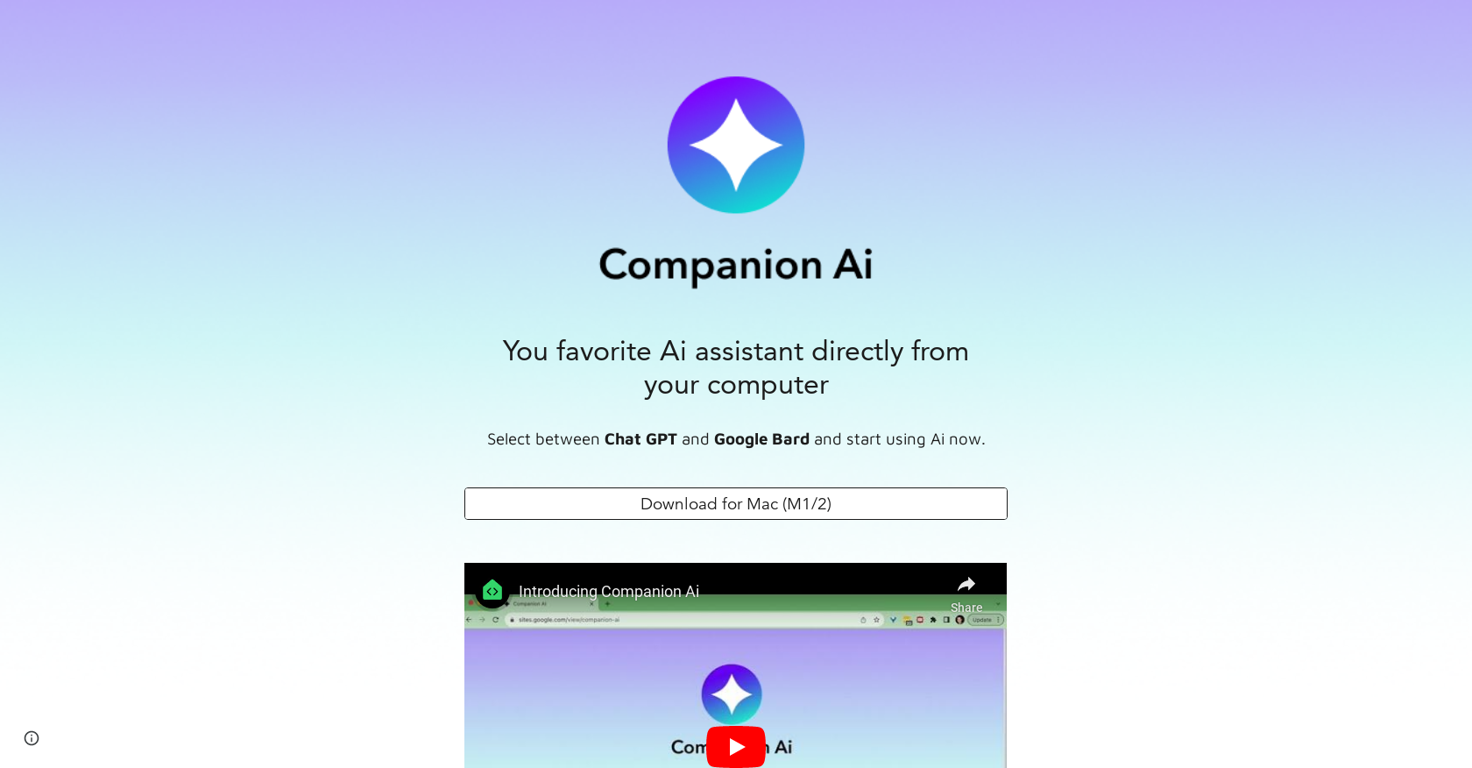 CompanionAI website