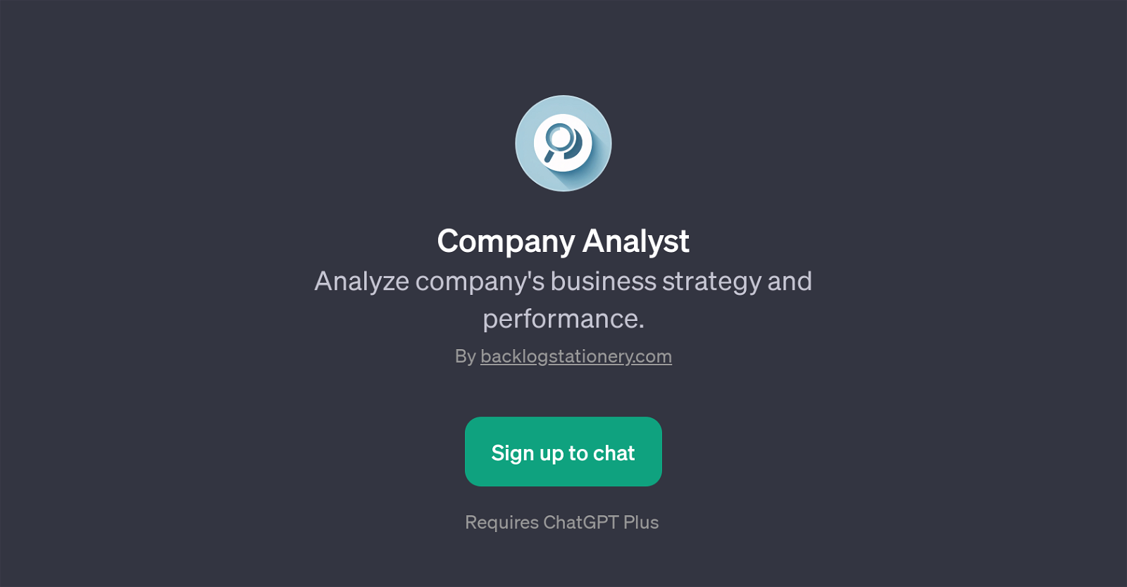 Company Analyst website