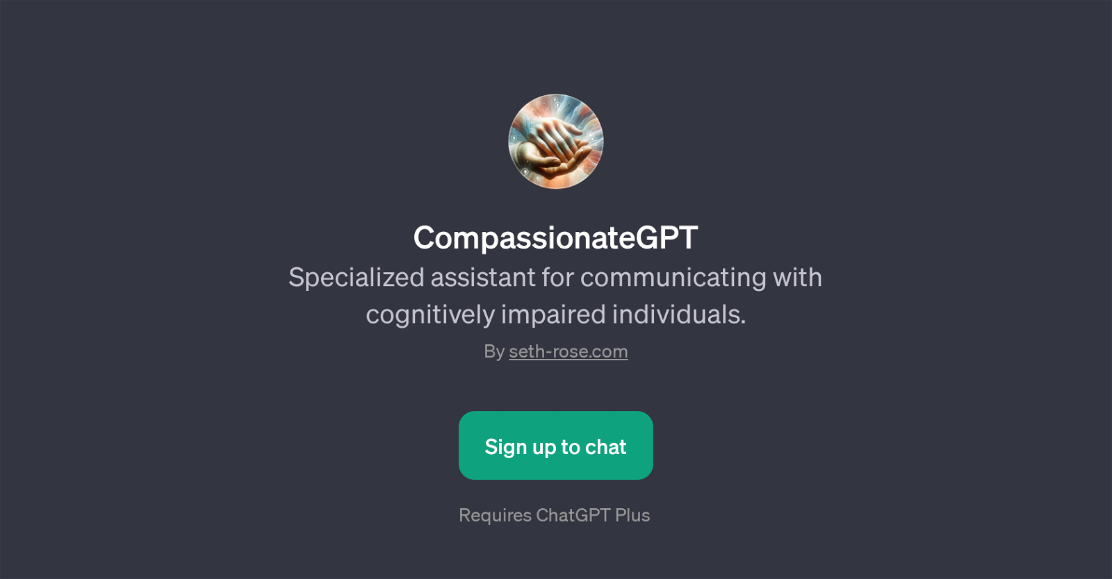 CompassionateGPT website