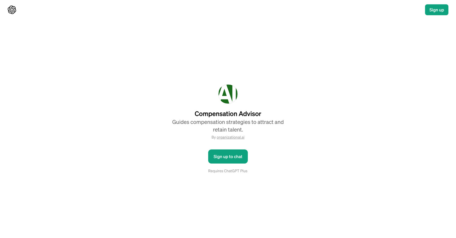 Compensation Advisor website