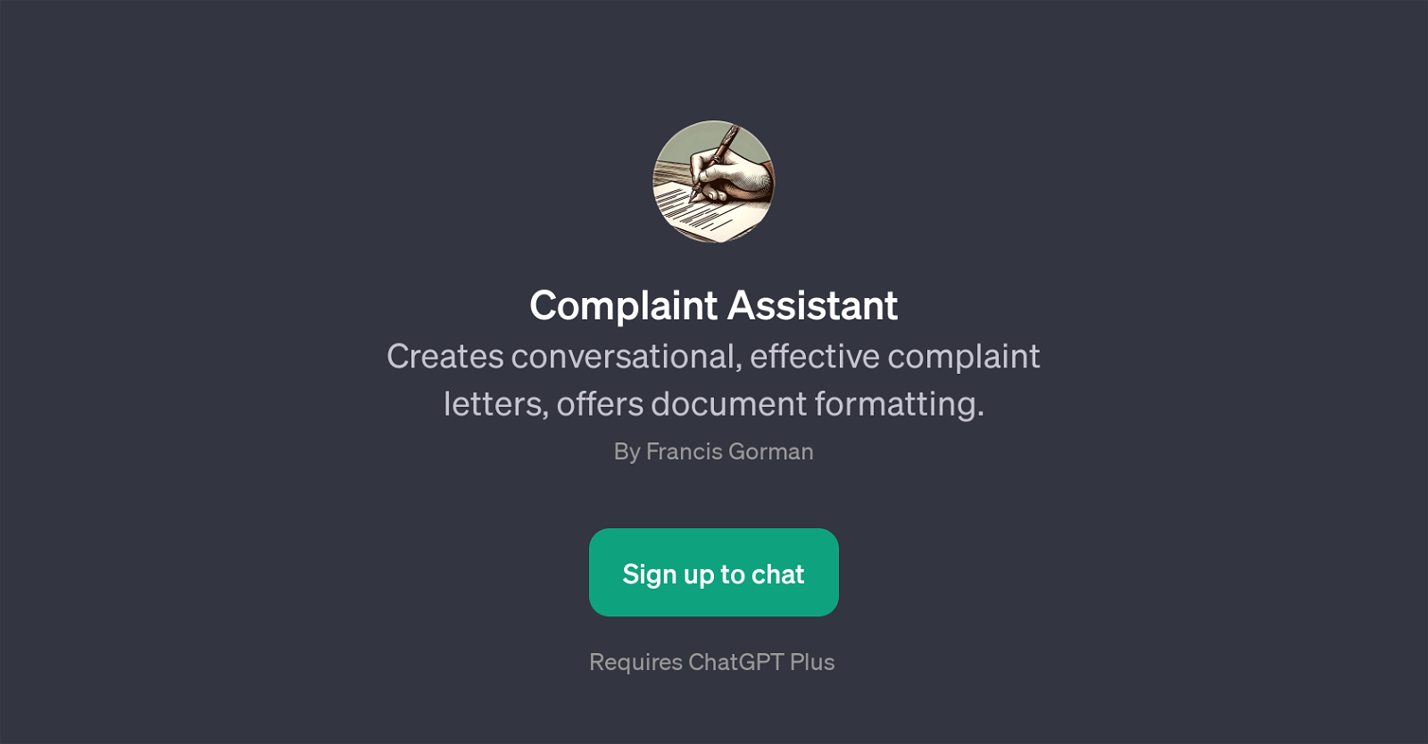 Complaint Assistant website