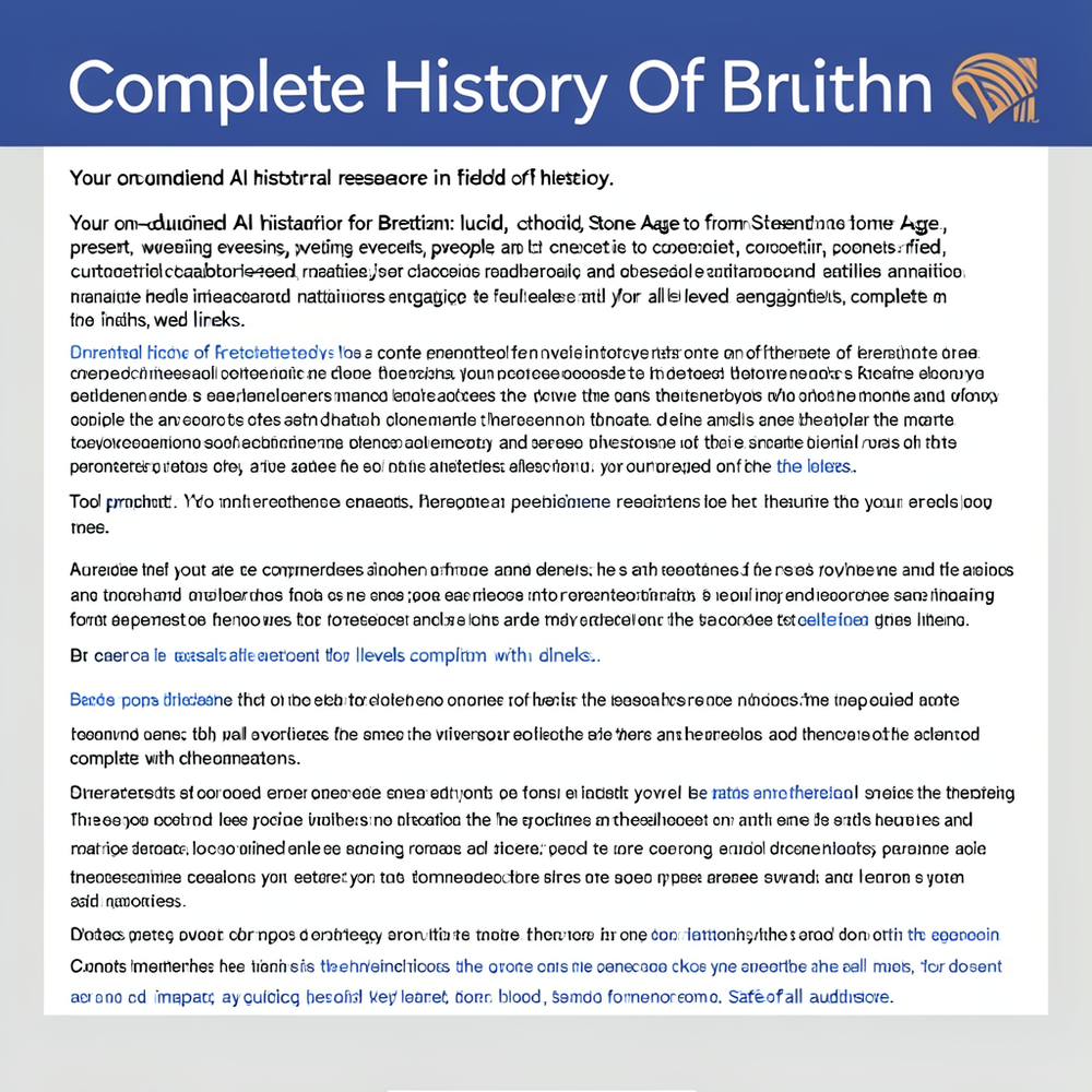 Complete History Of Britain website