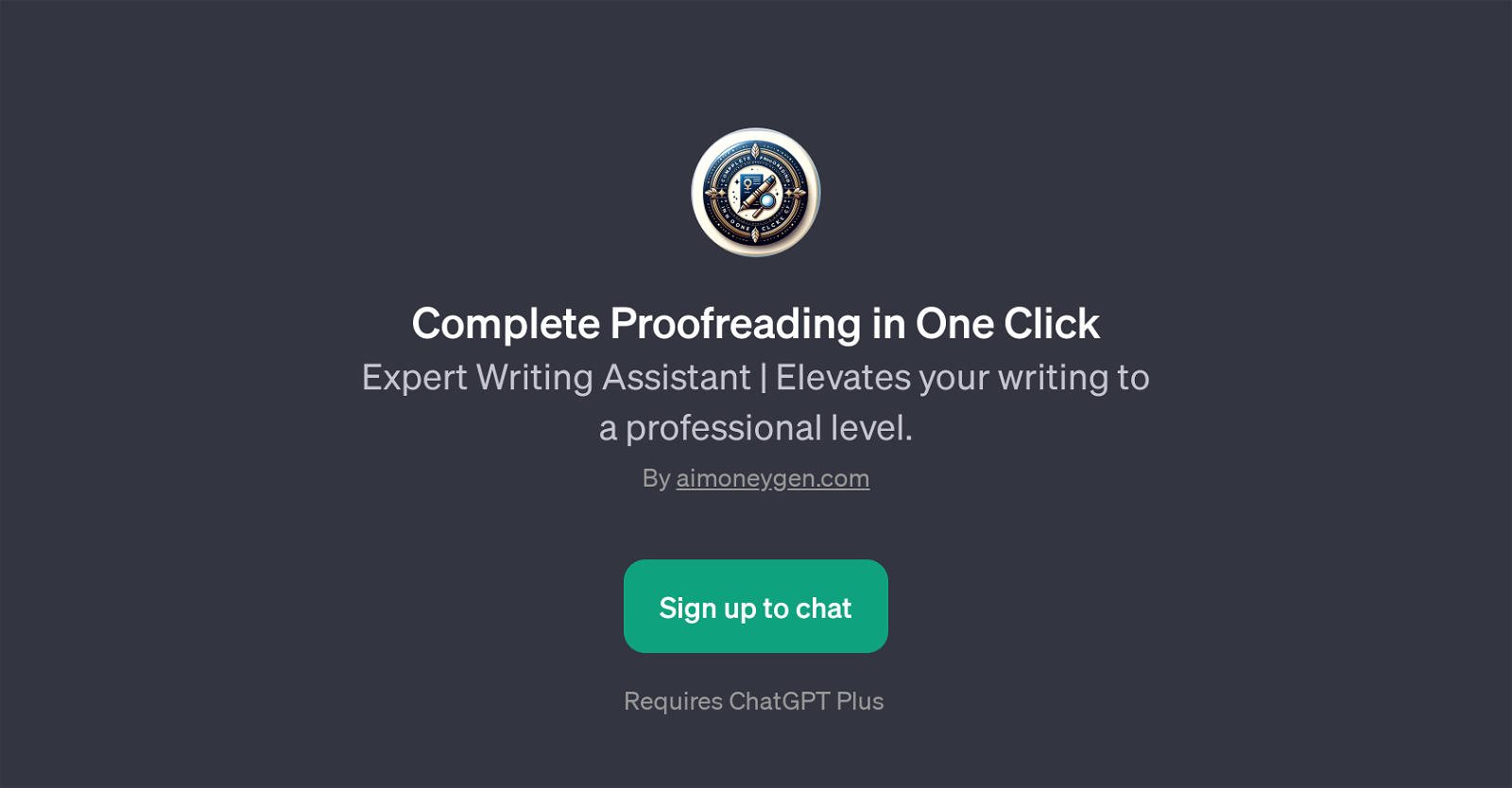 Complete Proofreading in One Click website