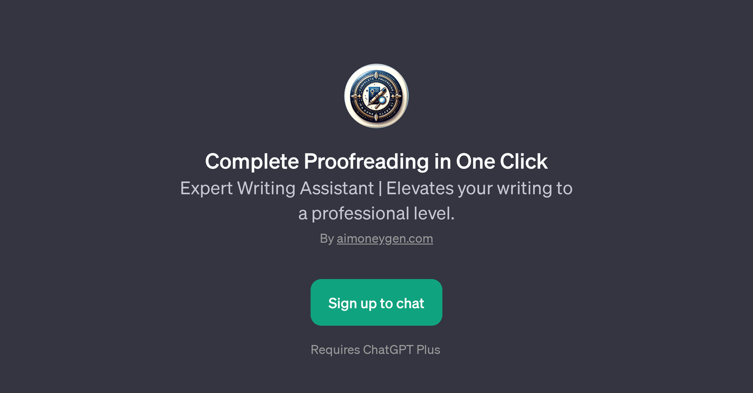 Complete Proofreading in One Click website