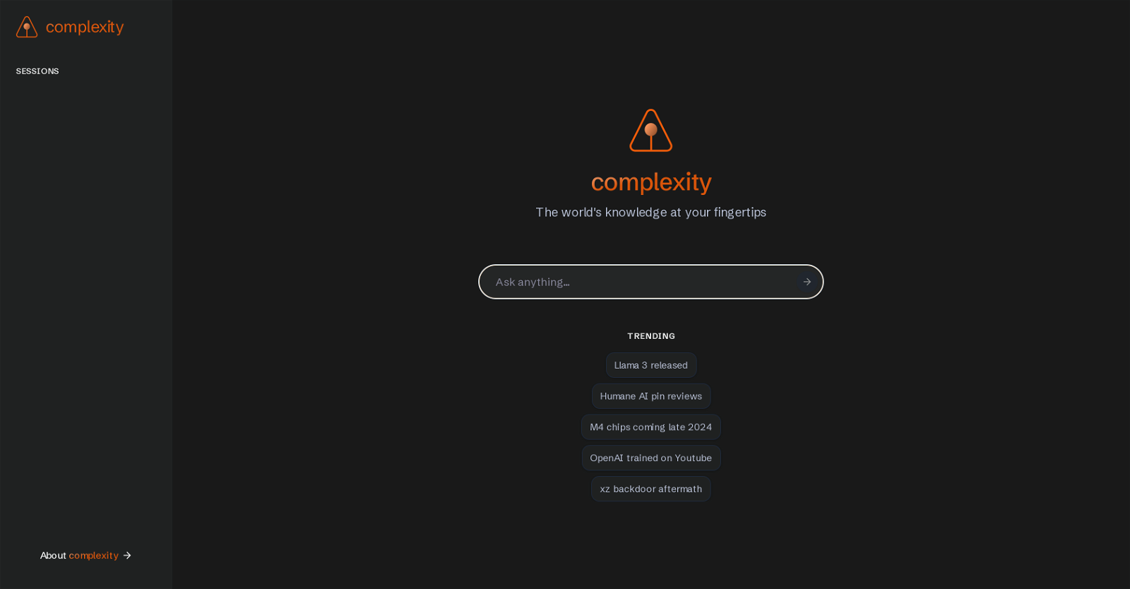 Complexity website