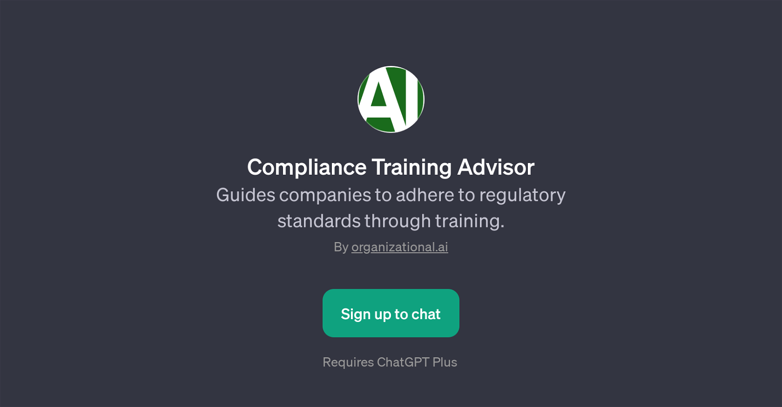 Compliance Training Advisor website