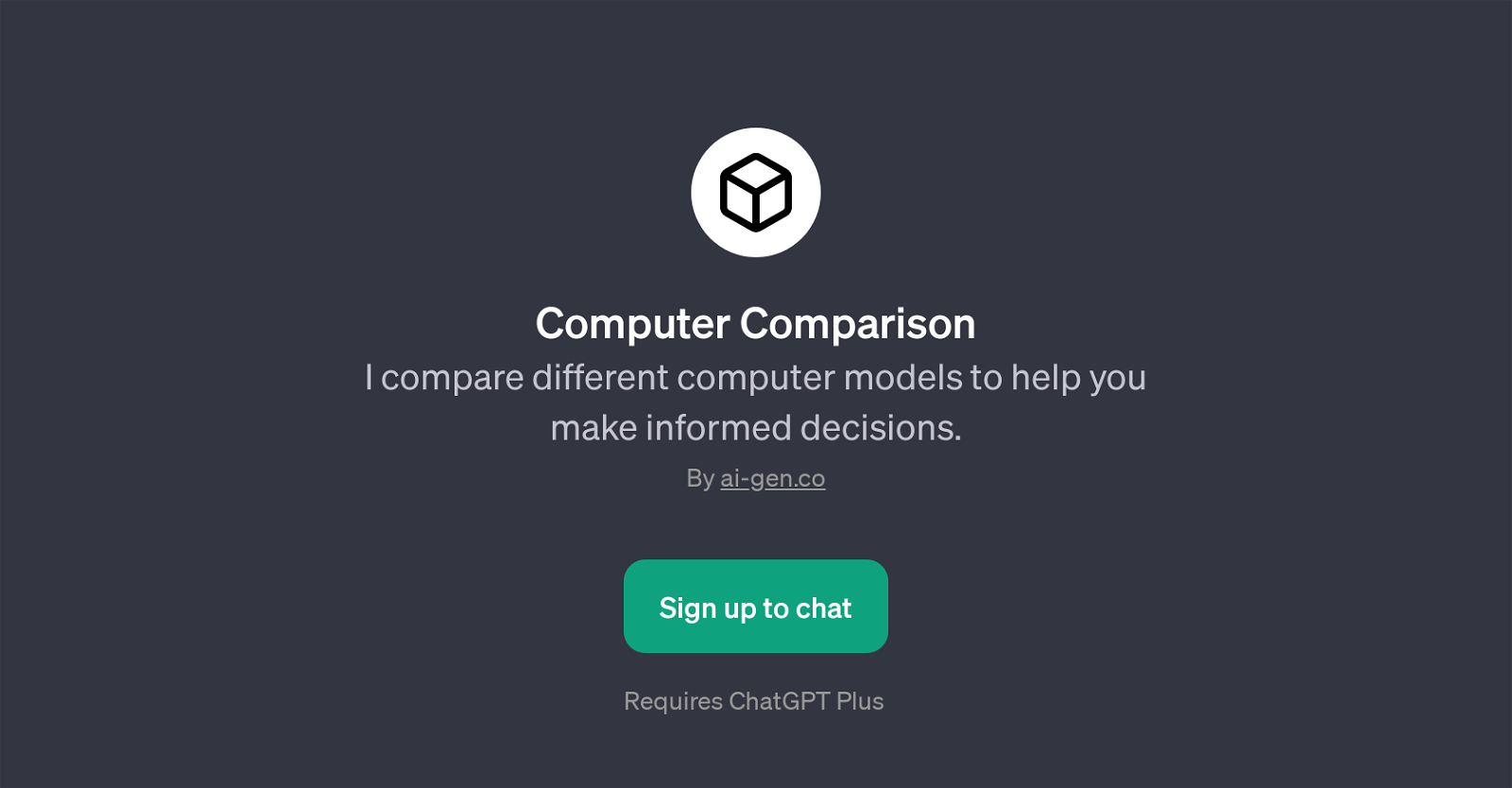 Computer Comparison website