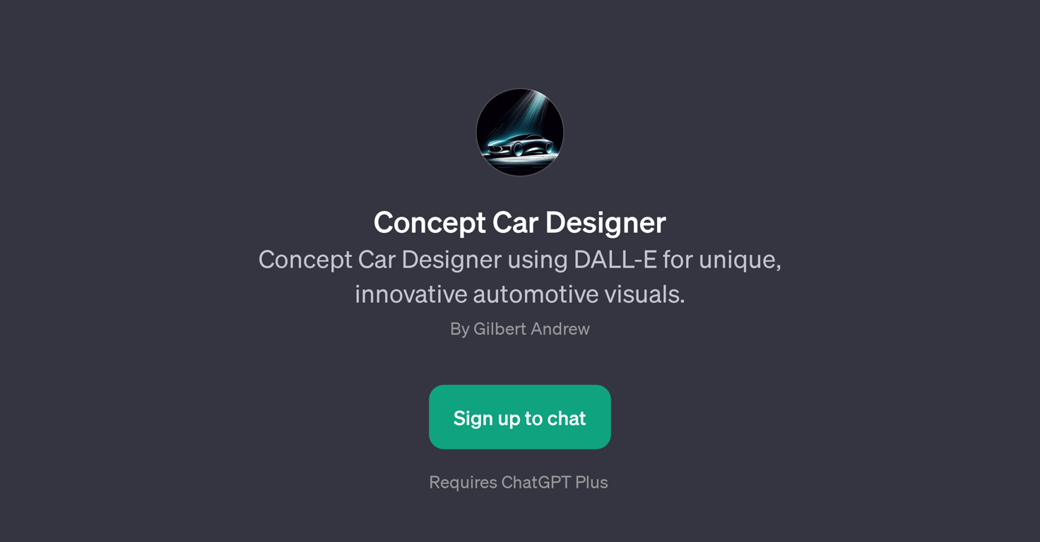 Concept Car Designer website