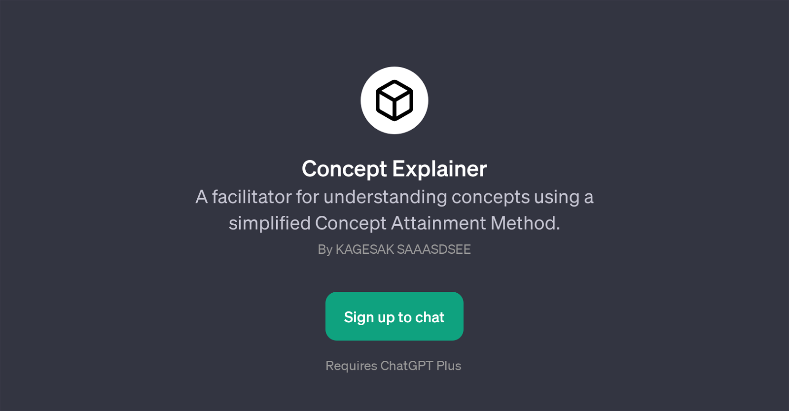Concept Explainer website