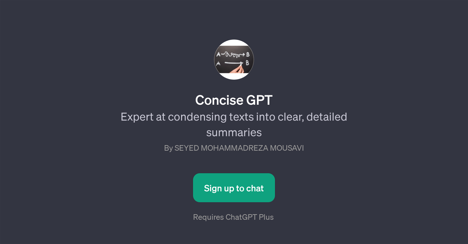 Concise GPT website