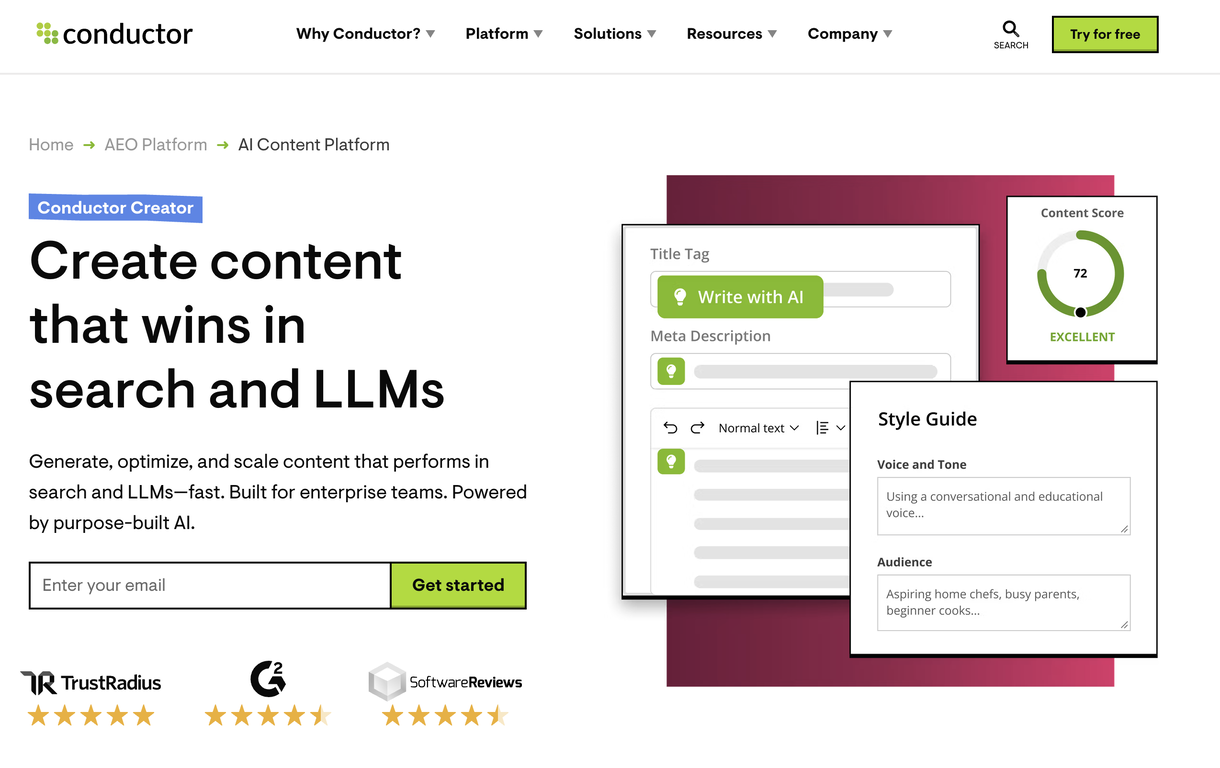 Conductor Creator website