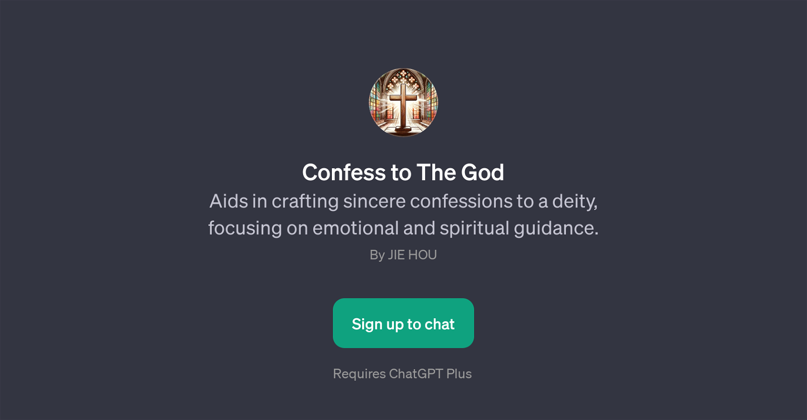 Confess to The God website