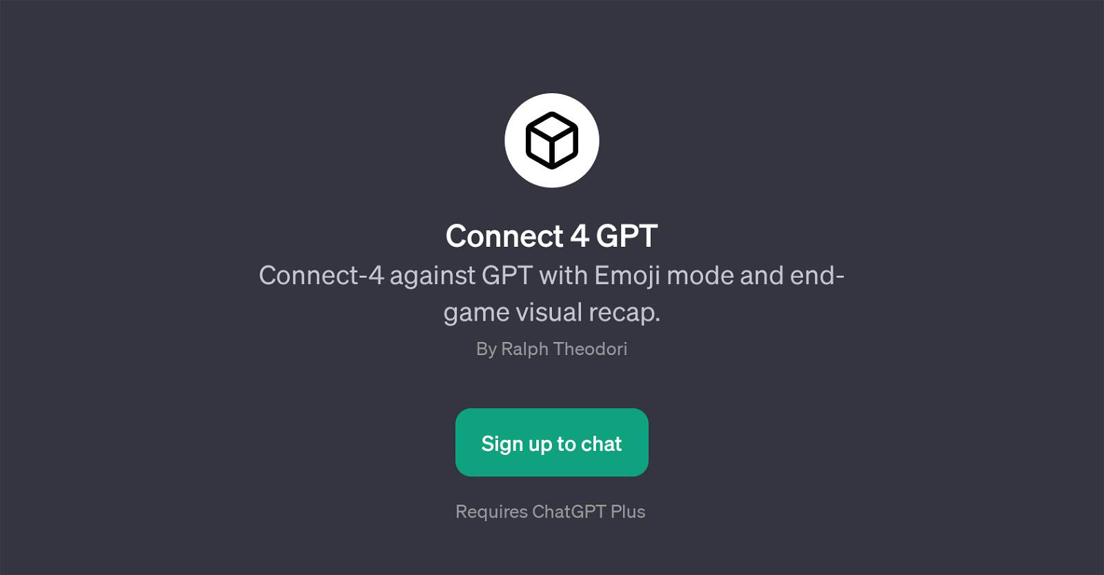 Connect 4 GPT website