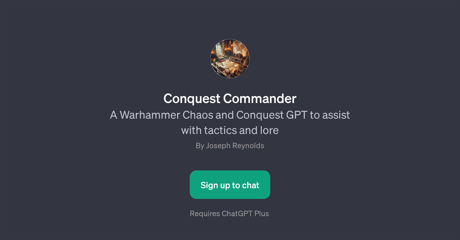 Conquest Commander website