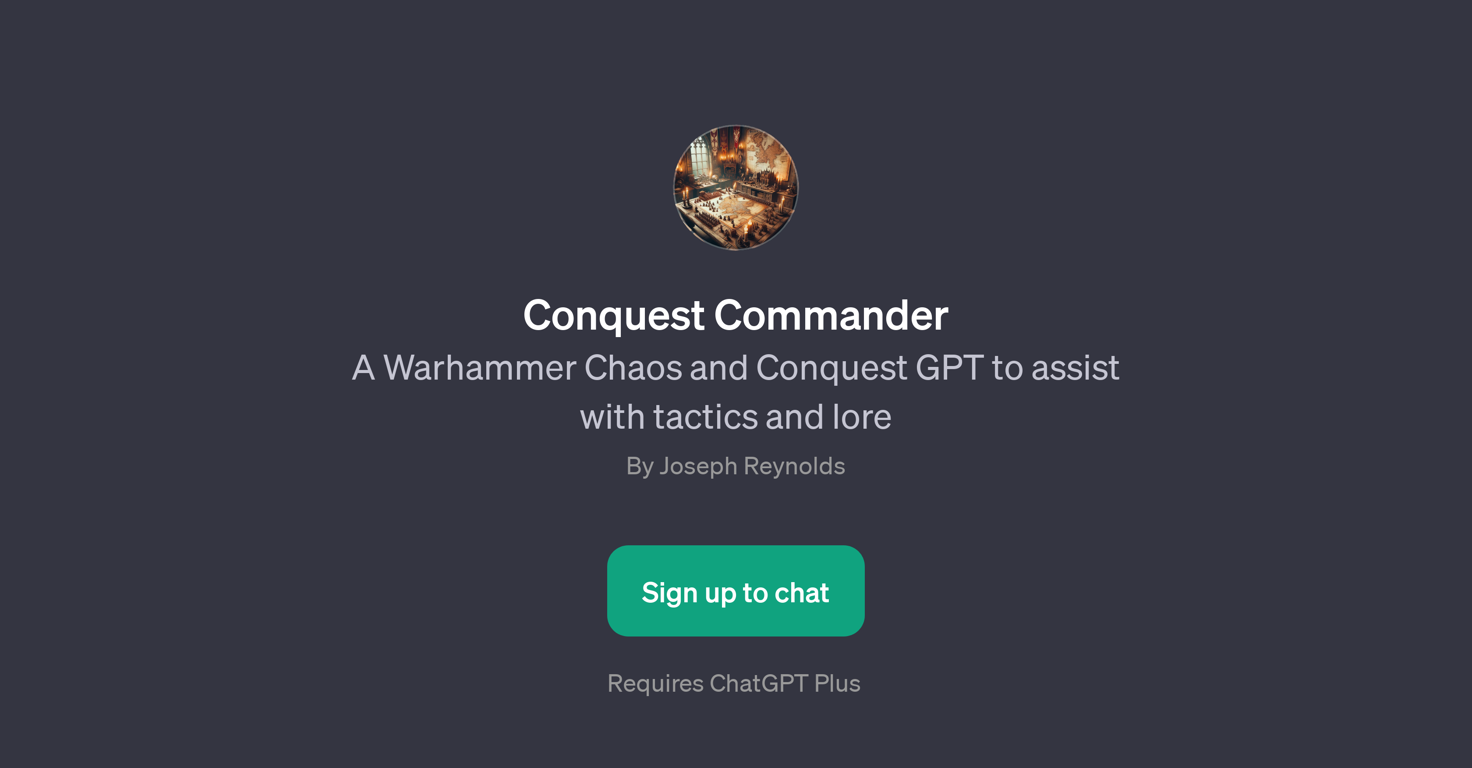 Conquest Commander website