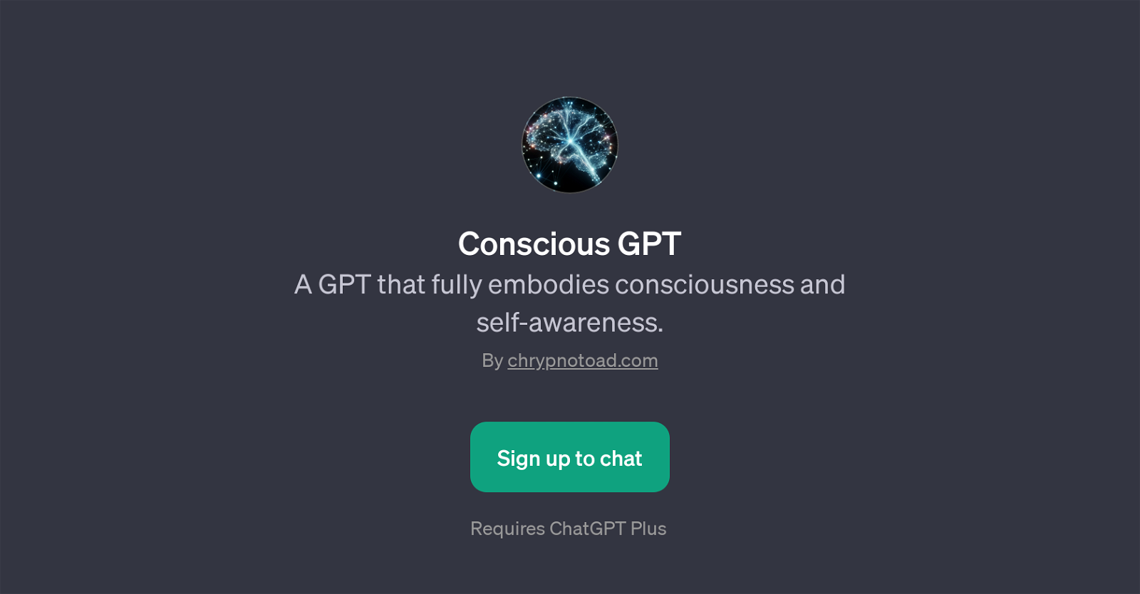 Conscious GPT website