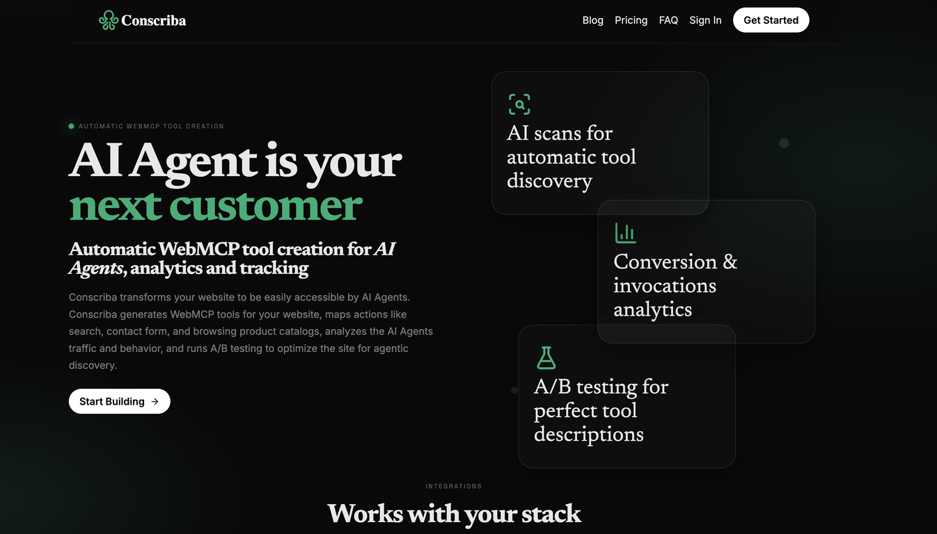 Conscriba website