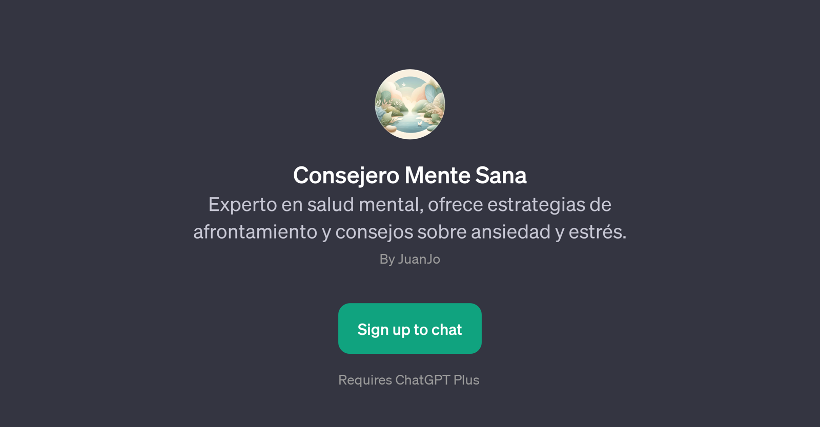 Consejero Mente Sana website