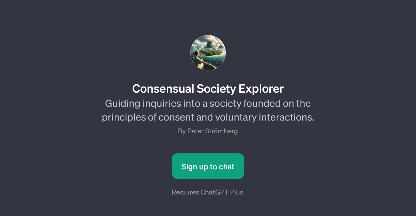 Consensual Society Explorer website