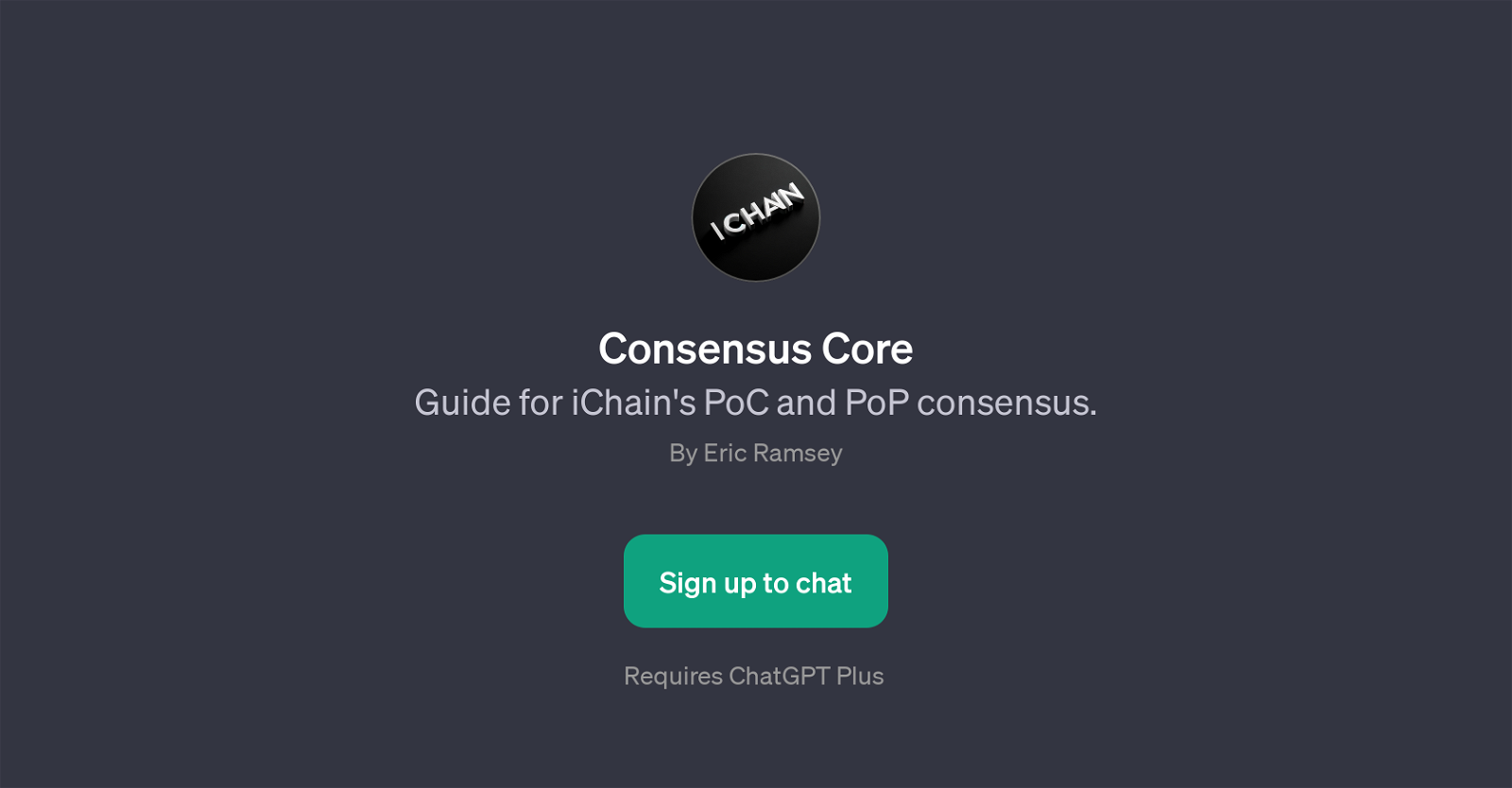 Consensus Core website
