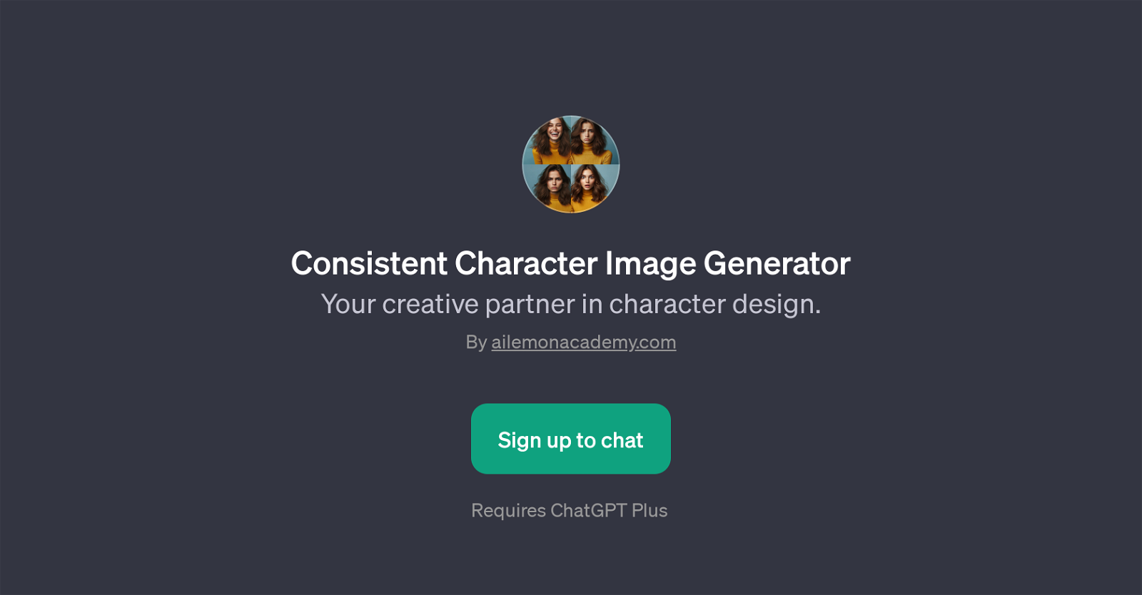 Consistent Character Image Generator website