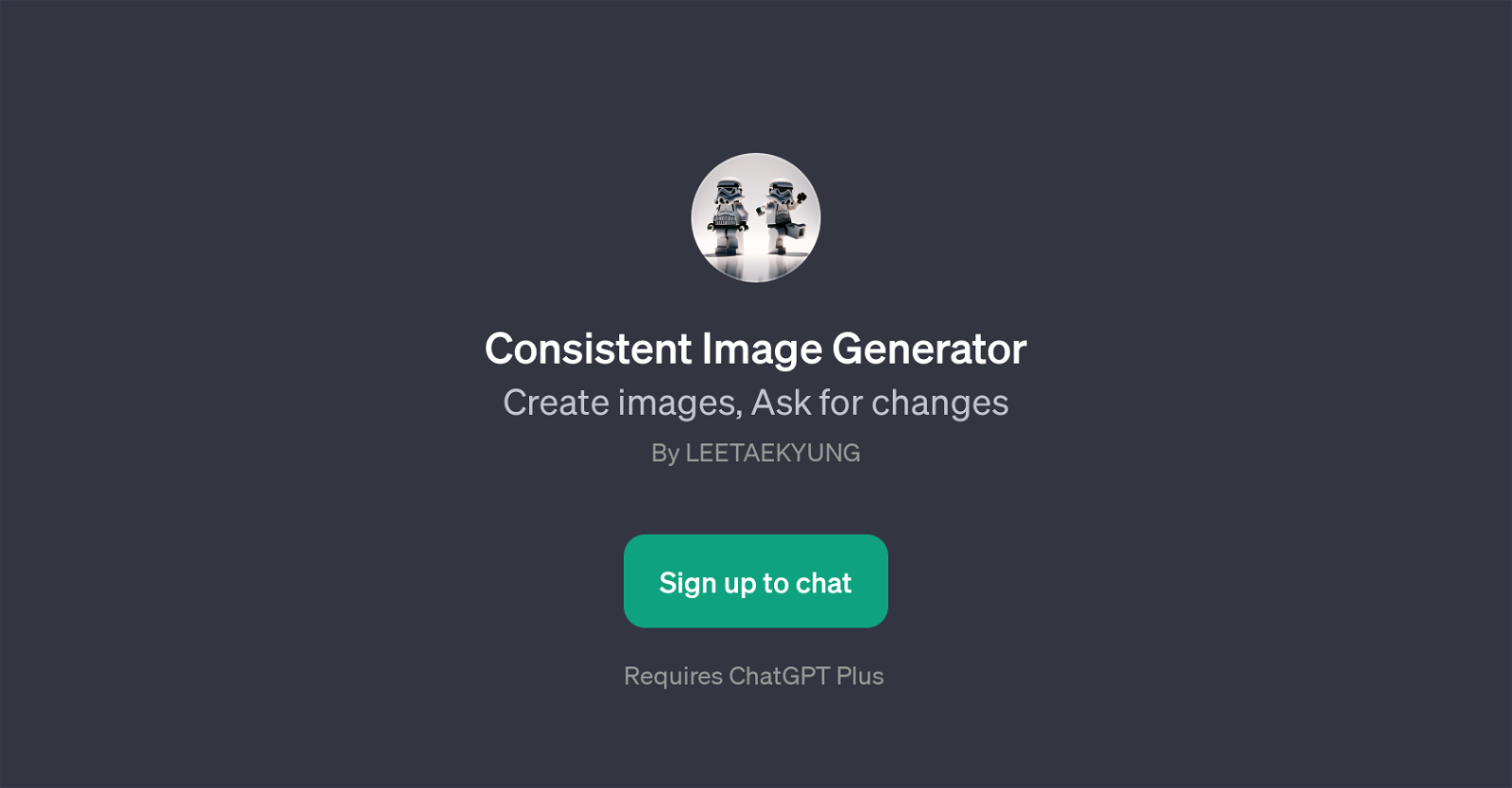 Consistent Image Generator website