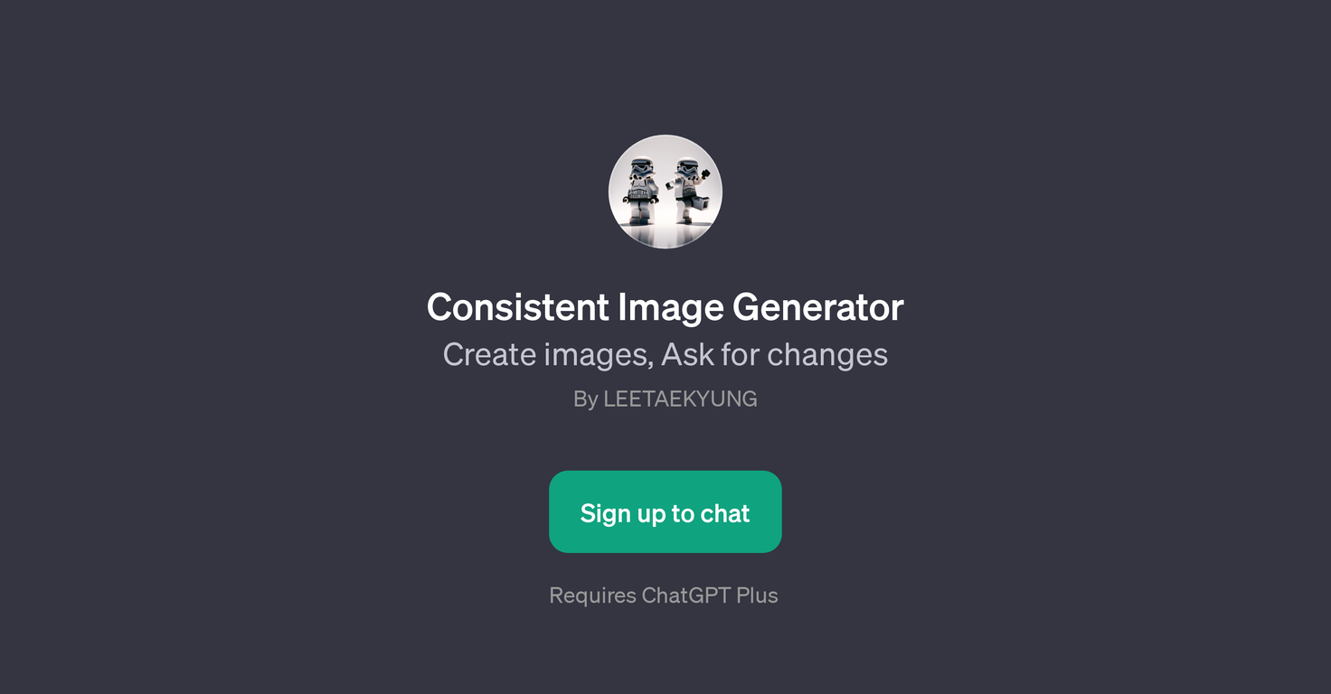 Consistent Image Generator website