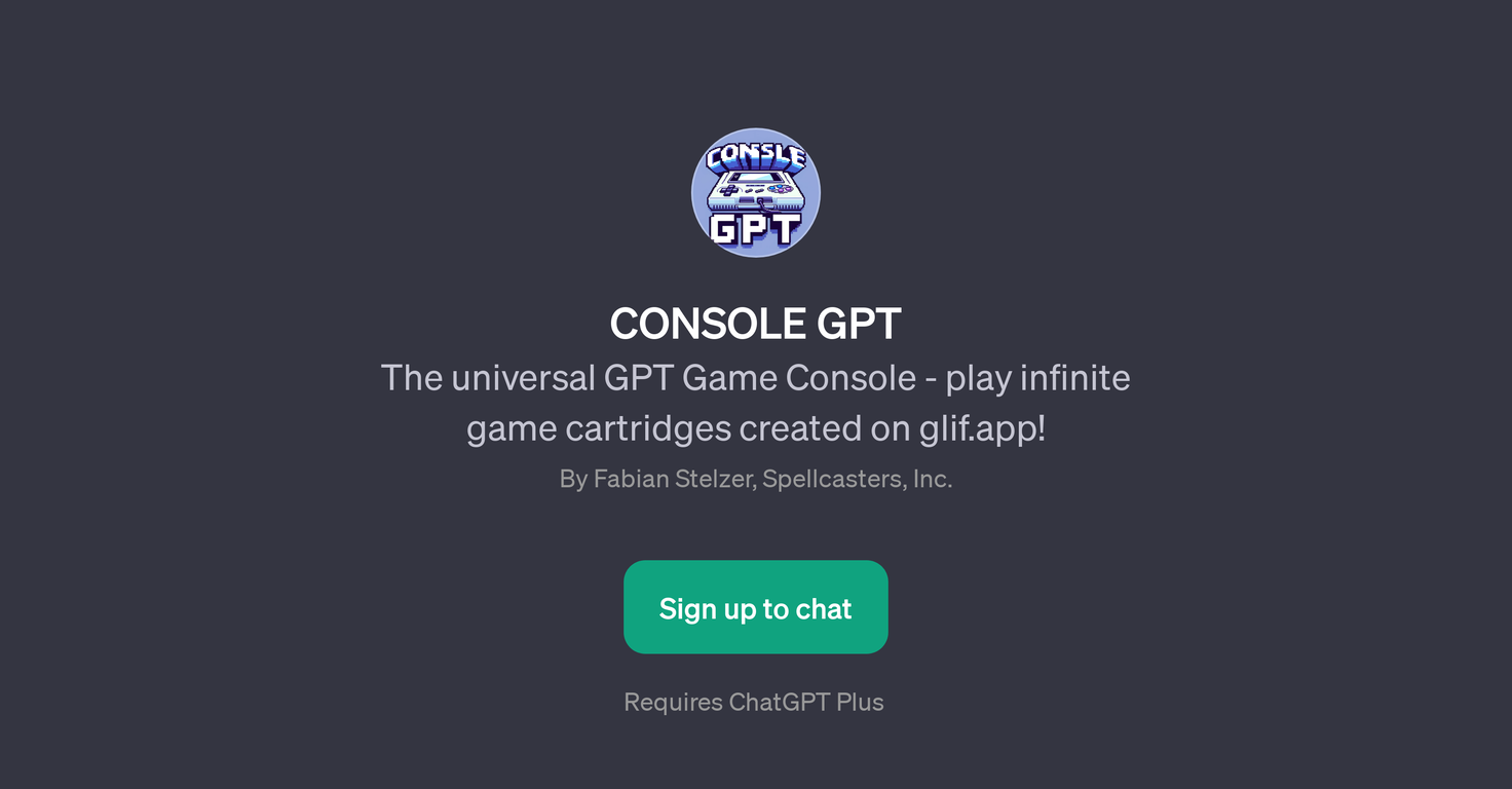 CONSOLE GPT website