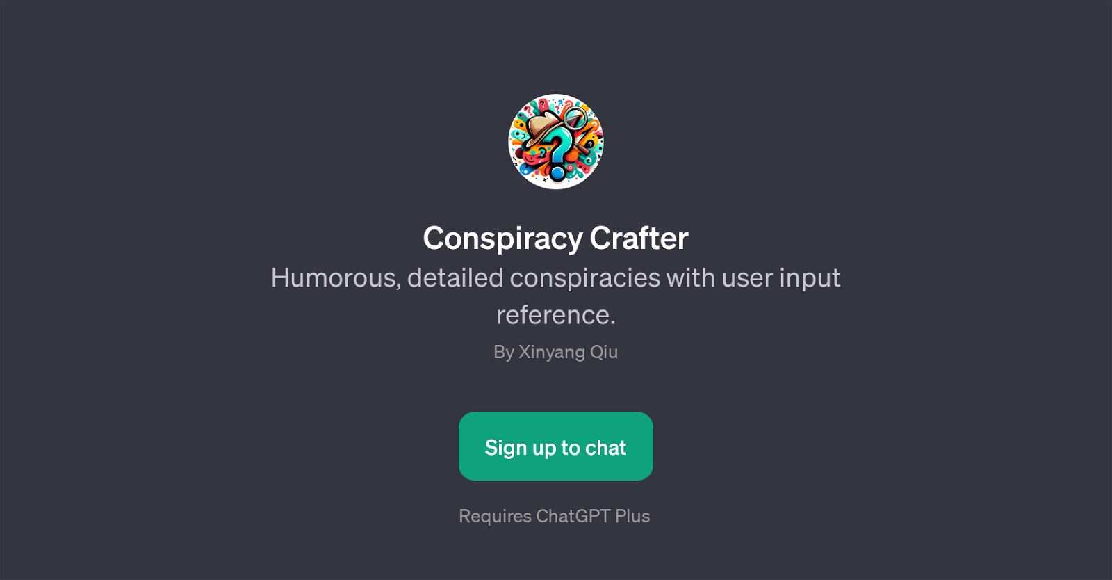 Conspiracy Crafter website