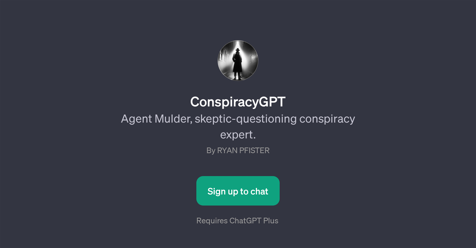 ConspiracyGPT website