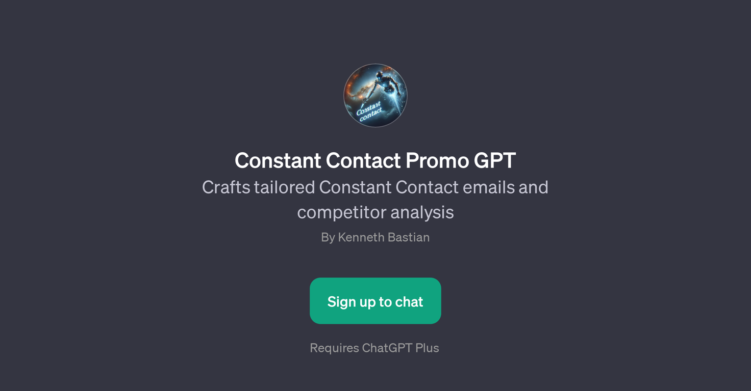 Constant Contact Promo GPT website