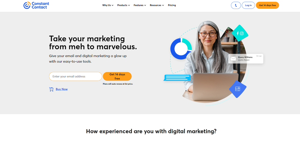 Constant Contact website