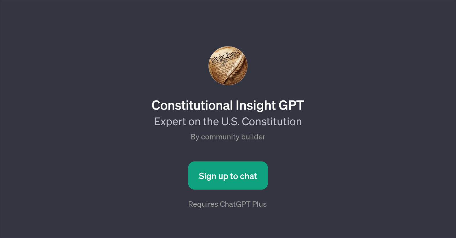 Constitutional Insight GPT website