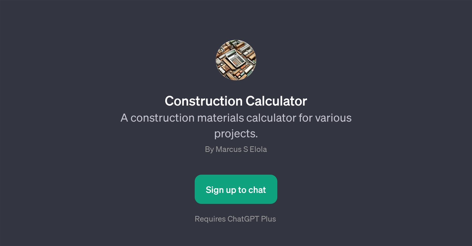 Construction Calculator website
