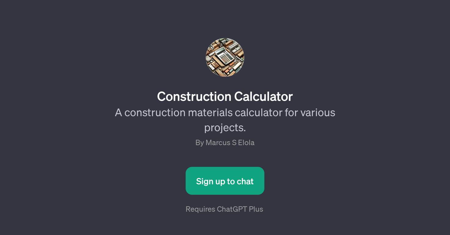 Construction Calculator website